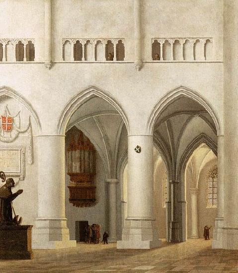 Pieter Jansz Saenredam Interior of the Church of St Bavo at Haarlem Norge oil painting art